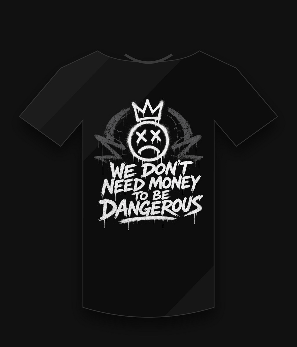 Phantom Keep Building Heavyweight Tee — back mockup